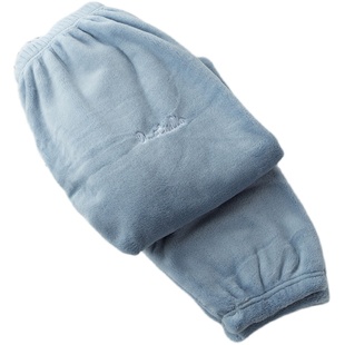 暖暖裤居家 珊瑚绒睡裤女秋冬加绒加厚打底裤200斤胖mm加肥加大码