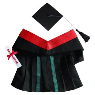 中山大学学士服公仔毕业袍毕业公仔玩偶博士服小熊礼物同款定制