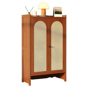 鞋架子家用门口多层结实耐用收纳柜室内好看防尘楠竹鞋柜不占空间