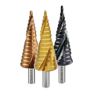 含钴宝塔型钻头高硬度金钢不锈钢板打孔钻铁专用钻头开扩孔器