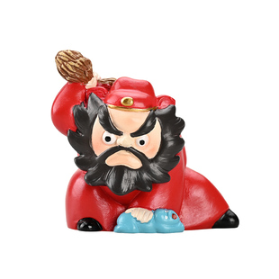 钟馗关公摆件创意办公室职场工位情绪解稳定神器学生Q版手办礼物