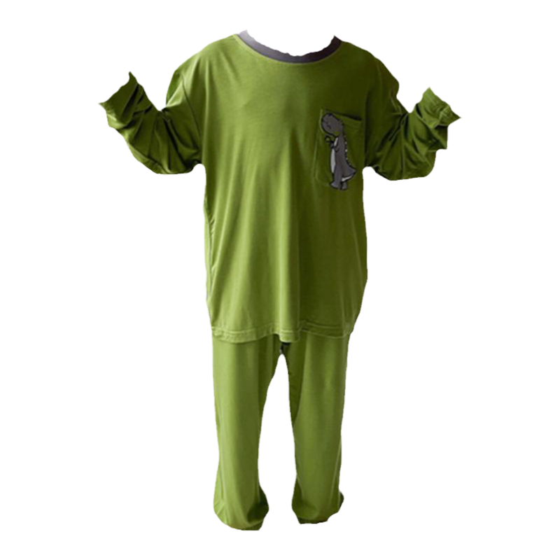 男童睡衣套裝莫代爾兒童卡通長袖寬松透氣家居服空調(diào)服春秋兩件套