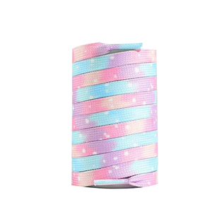 适用于回力帆布鞋带扎染鞋带彩色扁平板鞋小白鞋空军一号运动鞋