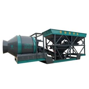 移动式混凝土免基础搅拌机大型全自动强制滚筒工地用混泥土搅拌站