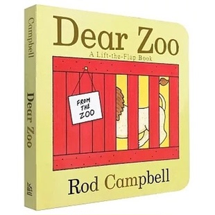 陆续发货 英文原版 Dear Zoo 亲爱的动物园 纸板书 儿童机关操作活动立体翻翻书 低幼宝宝启蒙0-3岁幼儿绘本书籍