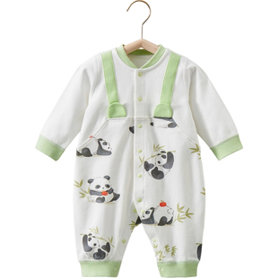 婴儿衣服洋气四季初春天装男女孩多巴胺外出服纯棉a类宝宝连体衣