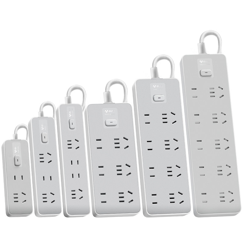 公牛插排插板接线板拖线板多位功能家用办公高颜值经典款插座正品