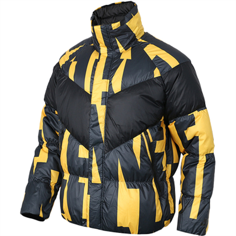 Nike/耐克正品2019新款男子黑拼接立领保暖羽绒服夹克外套928890