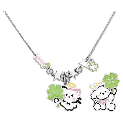 人，我要你幸福！四叶草项链