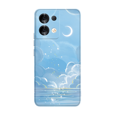 适用oppoReno8手机壳云海星空