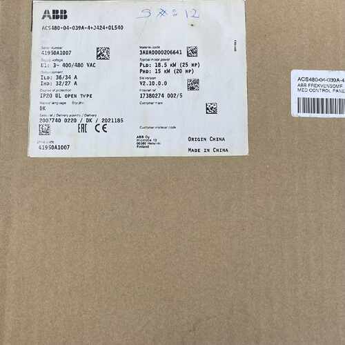 询价- ACS480-04-039A-4J4240L54