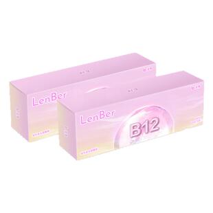 凌博小粉片日抛30片隐形眼镜水润舒适透氧近视镜片透明旗舰店学生