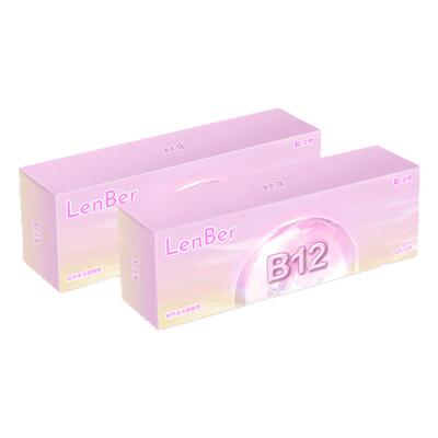 凌博小粉片日抛30片隐形眼镜水润舒适透氧近视镜片透明旗舰店学生