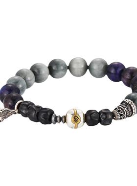 口力米大男女纯银原创手工手链