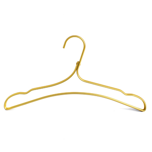 铝合金衣架无印简约轻巧加厚太空铝制无痕衣挂金属大衣撑衣架5个