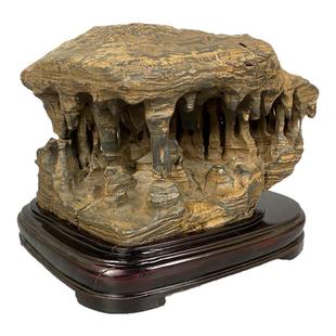 天然奇石原石头夜郎石古铜石结构石家居客厅自然石景观石收藏摆件