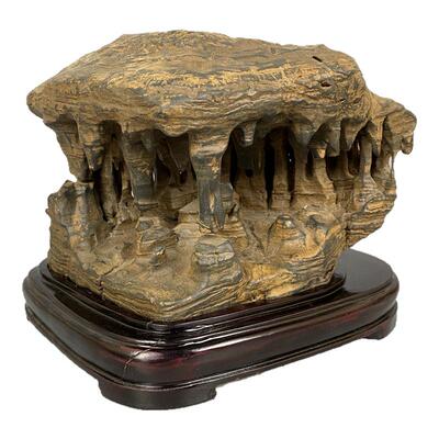 天然奇石原石头夜郎石古铜石结构石家居客厅自然石景观石收藏摆件