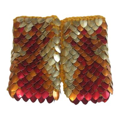 Armor美国代购复古火焰钩针手套