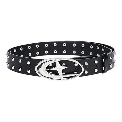 QUARTER IN NIGHT 2025秋季新款镂空星月金属扣皮带