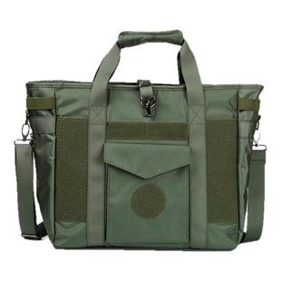 航展飞行员头盔包电脑包大容量防水斜跨帆布肩商务平板航空手提包