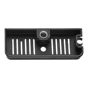 免打孔花洒置物架卫生间浴室沐浴露托盘架子厕所淋浴房升降杆支架