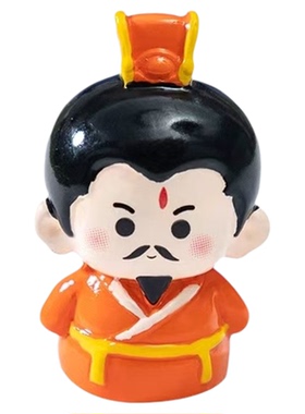 微景观可爱刘关张桃园三结义摆件