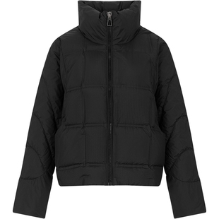 【90绒】黑色羽绒服女冬季气质短款外套kbne秋冬加厚小个子面包服