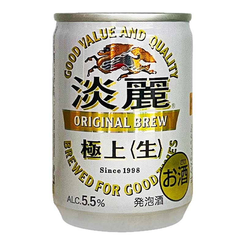 日本原装进口KIRIN麒麟淡丽极上〈生〉麒麟朝日迷你小罐装135ml