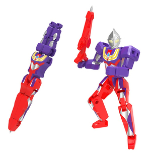 灵动创想奥特曼英雄变形笔迪迦赛罗泽塔第1弹盲盒中性笔儿童文具