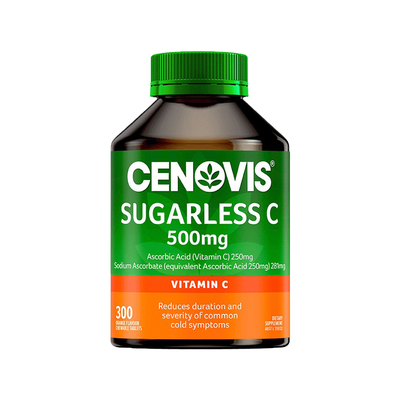 澳洲Cenovis圣诺维生素C咀嚼片VC无糖维C萃益维他命C抵抗力300粒