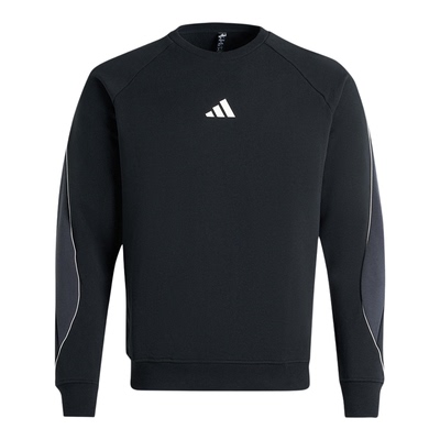 Adidas/阿迪达斯正品2025秋季款男士运动圆领针织卫衣KC2860