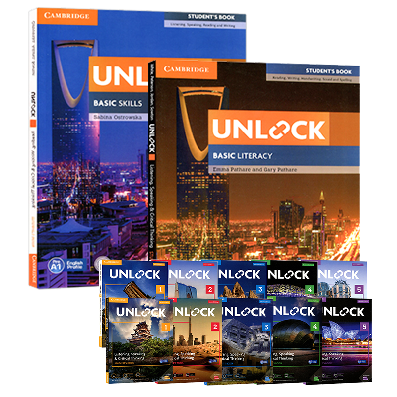 原版进口剑桥初中英语教材unlock