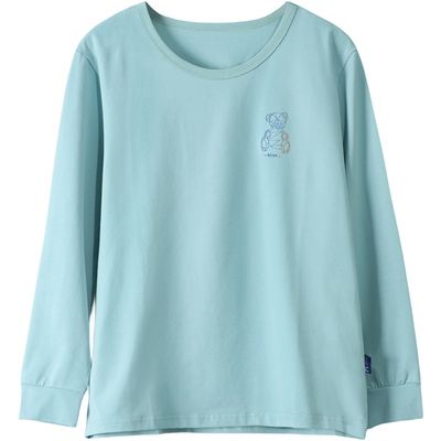 胖男童秋衣单件春秋款宽松加肥