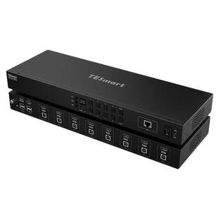 TESmart碲视出KVM切换器8进1出电脑切屏器4K30hz高清共享USB拓展坞带EDID模拟器支持RS232和LAN控制