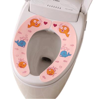 马桶坐垫粘贴式可水洗反复使用