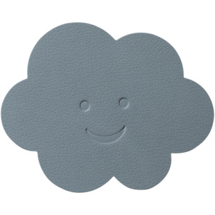 丹麦Lind dna儿童款皮革杯垫可爱动物北欧餐桌隔热碗垫小熊 云朵