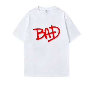 Michael Jackson迈克尔杰克逊bad同款纯棉短袖T恤五月天阿信衣服