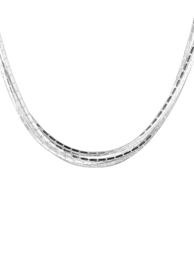 超闪细若游丝925纯银项链锁骨链
