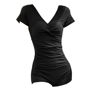 泡温泉泳衣女2026新款高级感成人专业竞速连体平角大码游泳馆专用