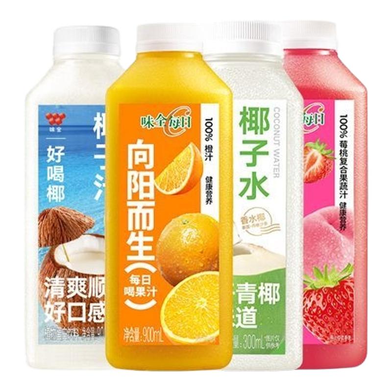 味全每日C果蔬汁900ml桃汁苹果