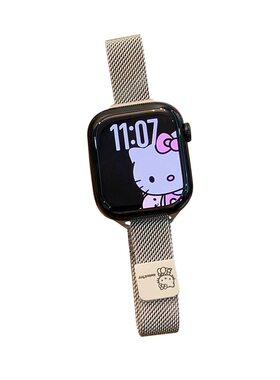 适用iwatch可爱KT猫米兰尼斯表带