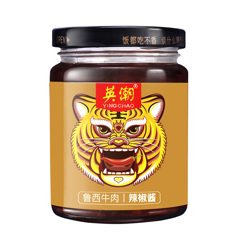 英潮辣椒酱招牌牛肉香辣210g瓶装