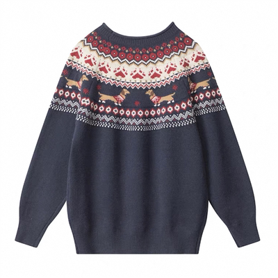 复古小众慵懒民族风秋冬情侣毛衣