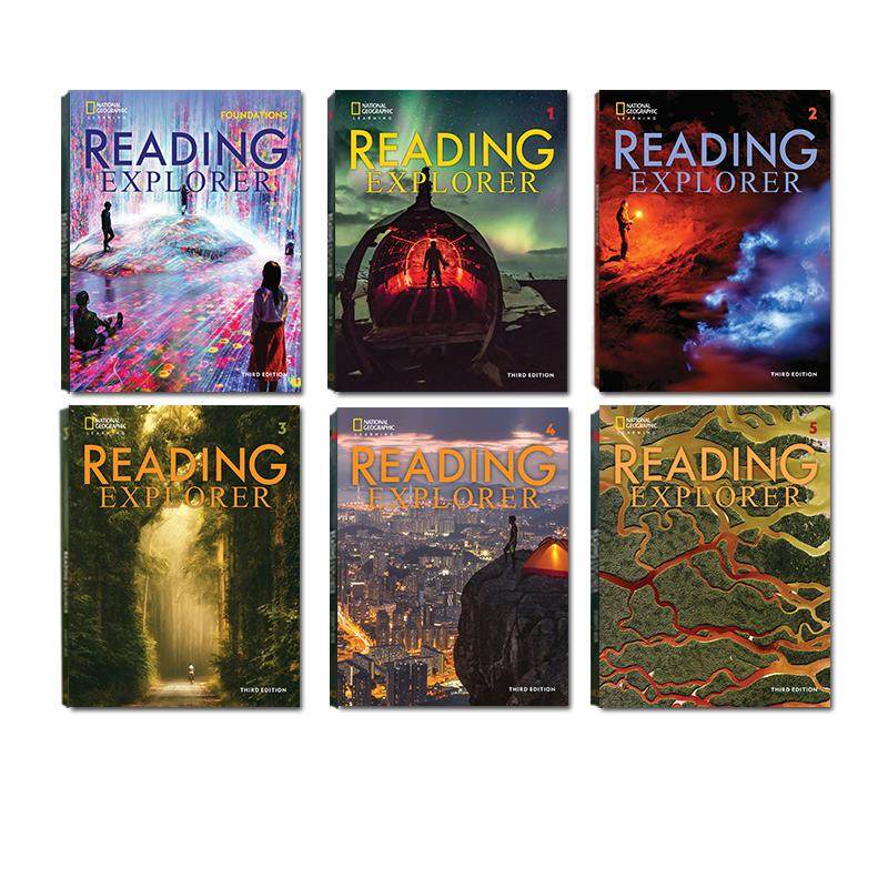 原版进口第三版reading explorer 美国国家地理 F/1/2/3/4/5级学生书带账号 中小学英语阅读教材分