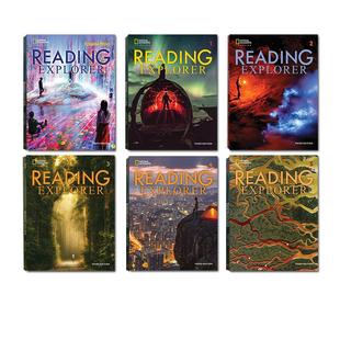 原版进口第三版reading explorer 美国国家地理 F/1/2/3/4/5级学生书带账号 中小学英语阅读教材分级读物 青少年综合阅读探索者