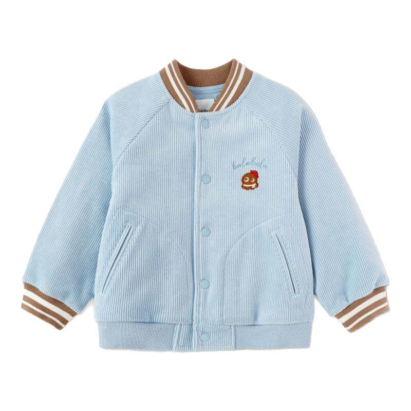 巴拉巴拉外套男童撞色立领便服萌