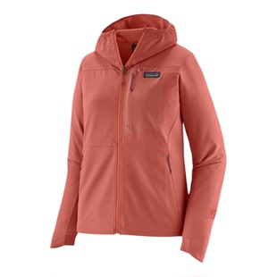 代购PATAGONIA女抓绒衣保暖透气防风外套连帽长袖户外夹克CROSSS