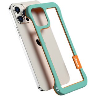 镂空散热适用iPhone17ProMax手机壳苹果17新款无背板iPhone15/14/13透气无边框防摔苹果Air半包17promax简约