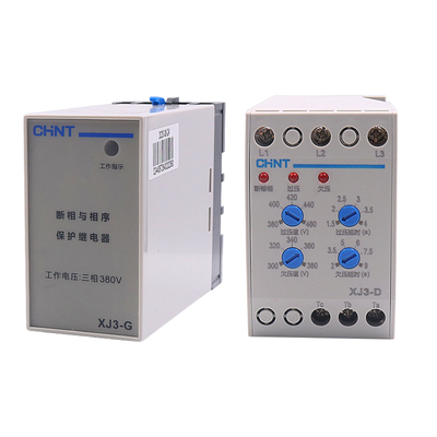 正泰电动机水泵3三相与相序保护继电器缺相断相XJ3-G过压欠压380V