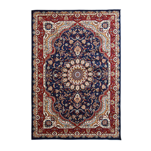 波斯土耳其传统民族图案Persian机织丙纶红蓝经典商铺地毯